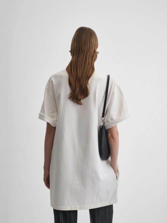 26SS 피비 파일로 반팔 티셔츠 DT114CO2915 101OW WHITE - PHOEBE PHILO