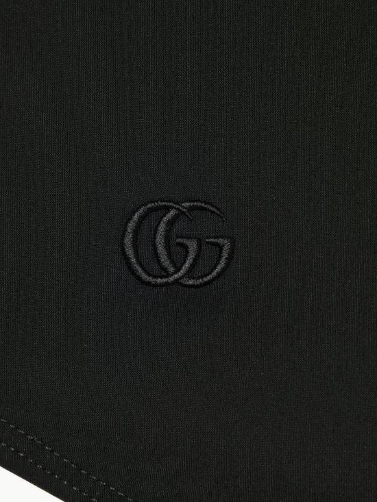 26SS 구찌 자수 스트레치 저지 스윔수트 865006 XHALK1000 Black - GUCCI