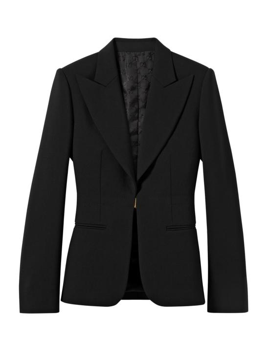 26SS 구찌 테크니컬 스트레치 울 재킷 864253 ZAUPG1000 Black