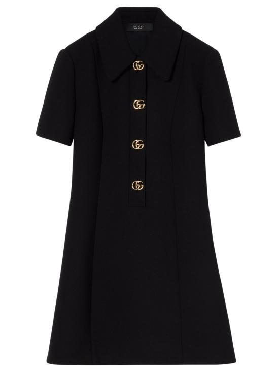 26SS 구찌 미디 원피스 864361 ZACKN1000 Black