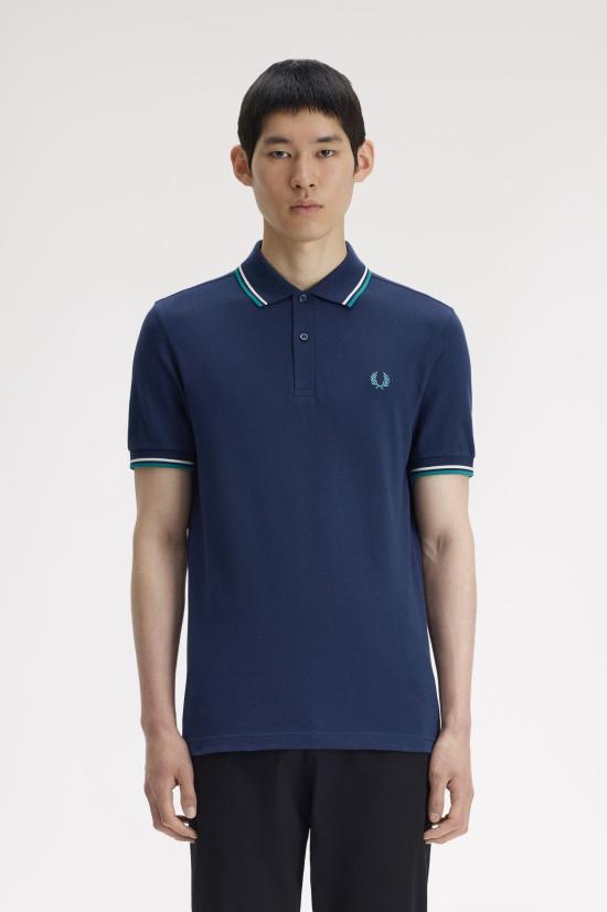 26SS 프레드페리 폴로 티셔츠 M3600 86A Tnsbl snwht dpmt - FRED PERRY