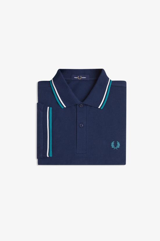 26SS 프레드페리 폴로 티셔츠 M3600 86A Tnsbl snwht dpmt - FRED PERRY