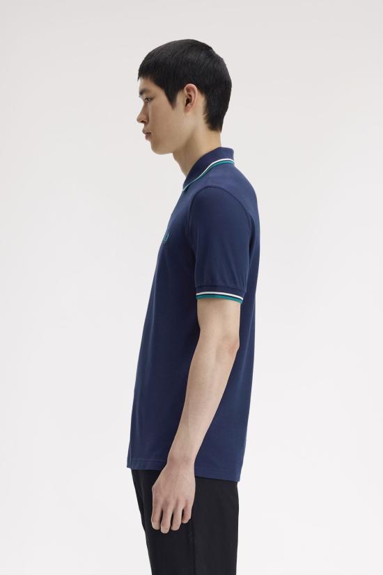 26SS 프레드페리 폴로 티셔츠 M3600 86A Tnsbl snwht dpmt - FRED PERRY