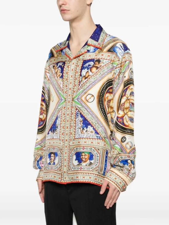 26SS 카사블랑카 긴팔 셔츠 MSS26SH00601 SILK TWILL - CASABLANCA