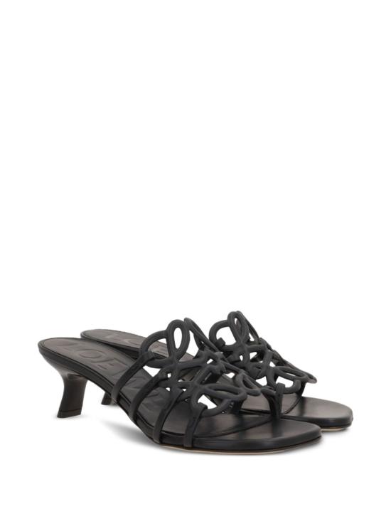 26SS 로에베 페탈 에너그램 슬라이드 LPEA465X07 1100 Nero - LOEWE