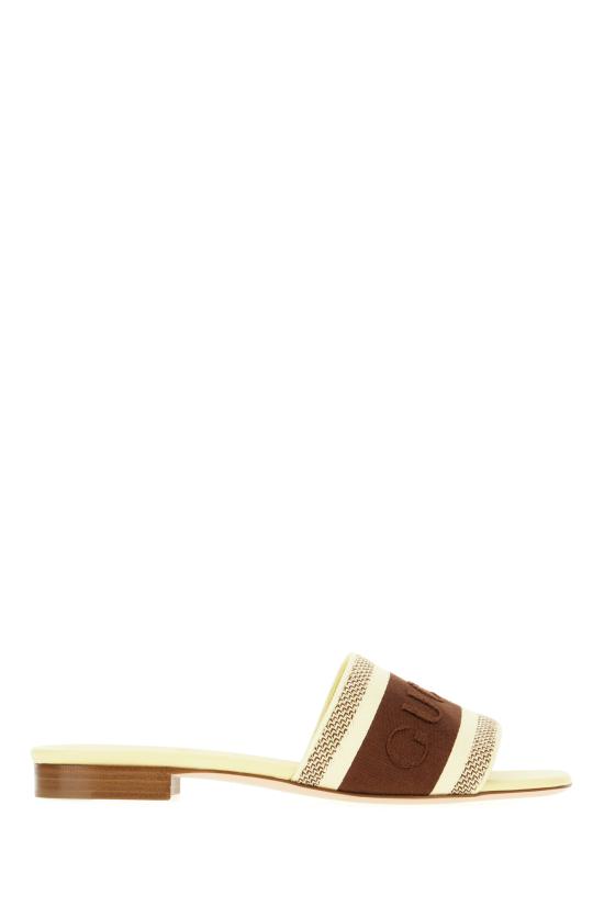 26SS 구찌 뮬/슬리퍼 817564FAECG 2267 MARRONE BIANCO