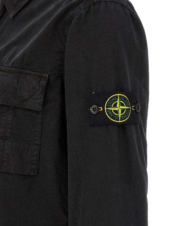 26SS 스톤 아일랜드 긴팔 셔츠 L1S151200008S00WNV0129 Black - STONE ISLAND