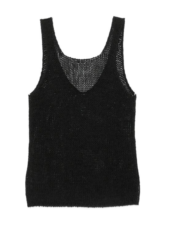 26SS 로베르토 콜리나 민소매 티셔츠 261FXA41014 09 Black - ROBERTO COLLINA