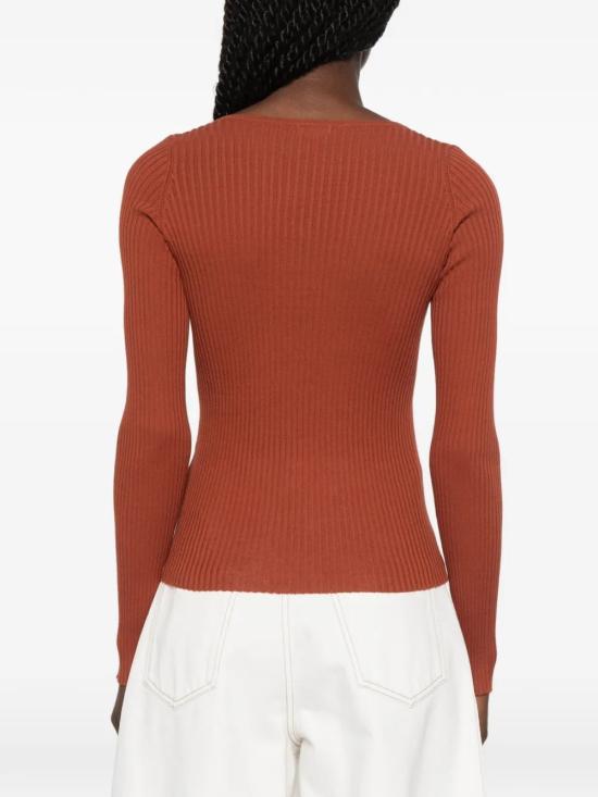 26SS 로베르토 콜리나 스웨터 261FXA08215 55 Brick - ROBERTO COLLINA