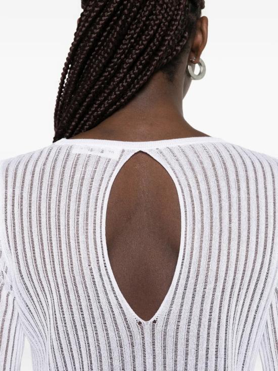 26SS 로베르토 콜리나 스웨터 261FXA37001 White - ROBERTO COLLINA