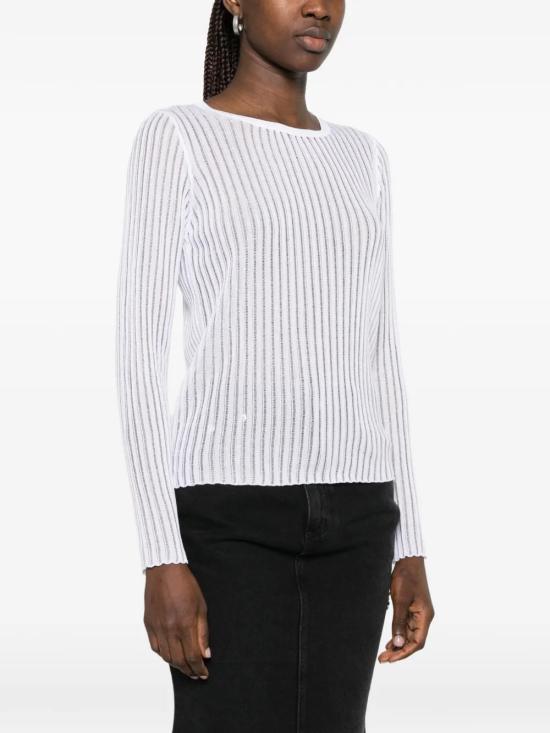 26SS 로베르토 콜리나 스웨터 261FXA37001 White - ROBERTO COLLINA