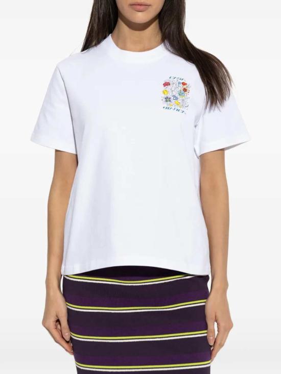 26SS 카사블랑카 반팔 티셔츠 WSS26JTS04603 WHITE - CASABLANCA