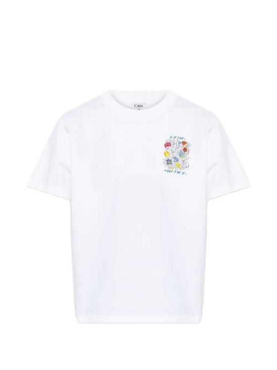 26SS 카사블랑카 반팔 티셔츠 WSS26JTS04603 WHITE