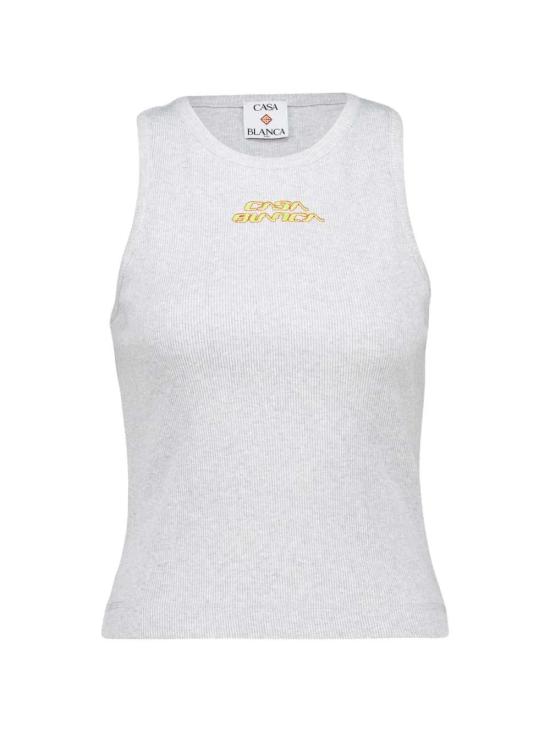 26SS 카사블랑카 긴팔 티셔츠 WSS26JTS07202 GREY MARLE