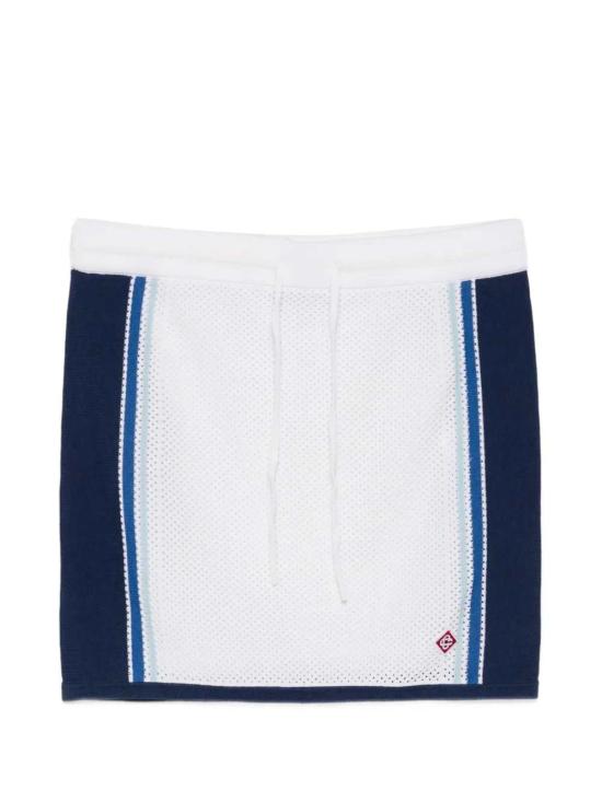 26SS 카사블랑카 숏 스커트 WSS26KW126401 WHITE BLUE