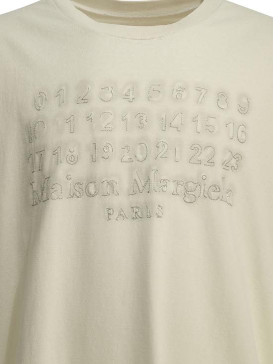 26SS 마르지엘라 자수 로고 티셔츠 S50GC0705S24567103 - MAISON MARGIELA