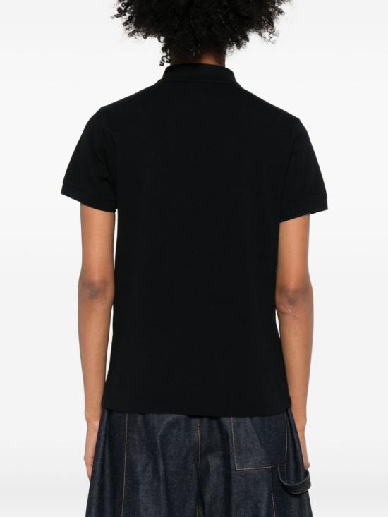 26SS 메종키츠네 베이비폭스 오버사이즈 폴로 티셔츠 OW00207KP0001P199 BLACK DOM - MAISON KITSUNE