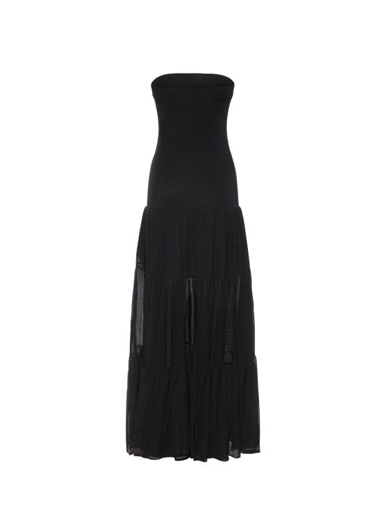 26SS 핑코 롱 원피스 107015 A3D1Z99 BLACK - PINKO