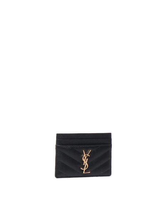 26SS 생로랑 카산드라 마틀라세 카드 케이스 423291 BOW011000 BLACK - SAINT LAURENT