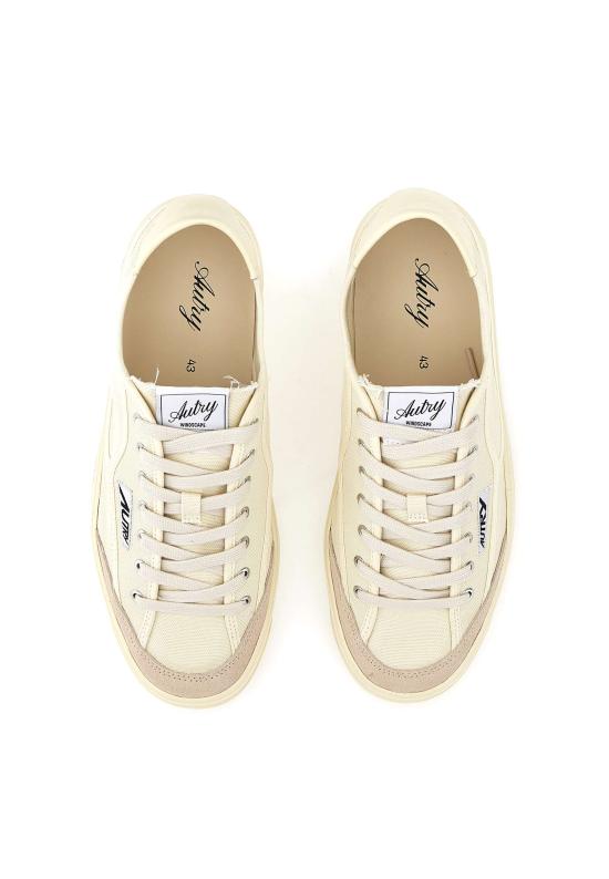 26SS 오트리 WINDSCAPE 로우 스니커즈 캔버스 SCLM CU02 WHITE - AUTRY