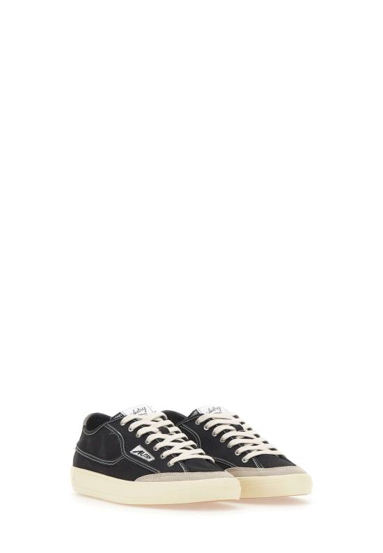26SS 오트리 WINDSCAPE 로우 스니커즈 캔버스 SCLM CU01 BLACK - AUTRY
