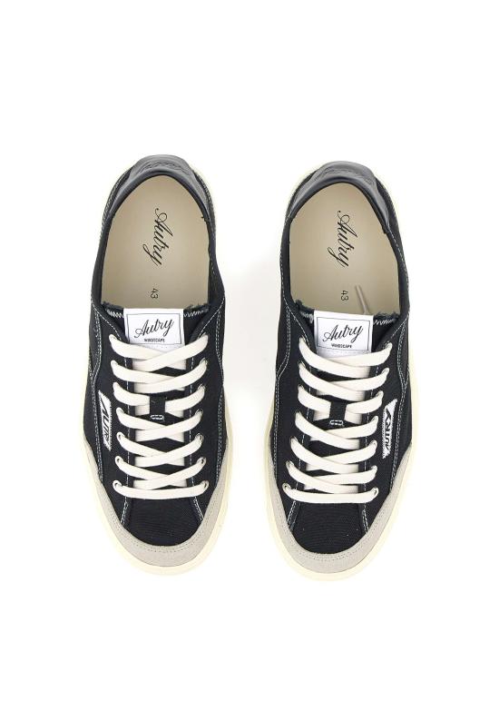 26SS 오트리 WINDSCAPE 로우 스니커즈 캔버스 SCLM CU01 BLACK - AUTRY