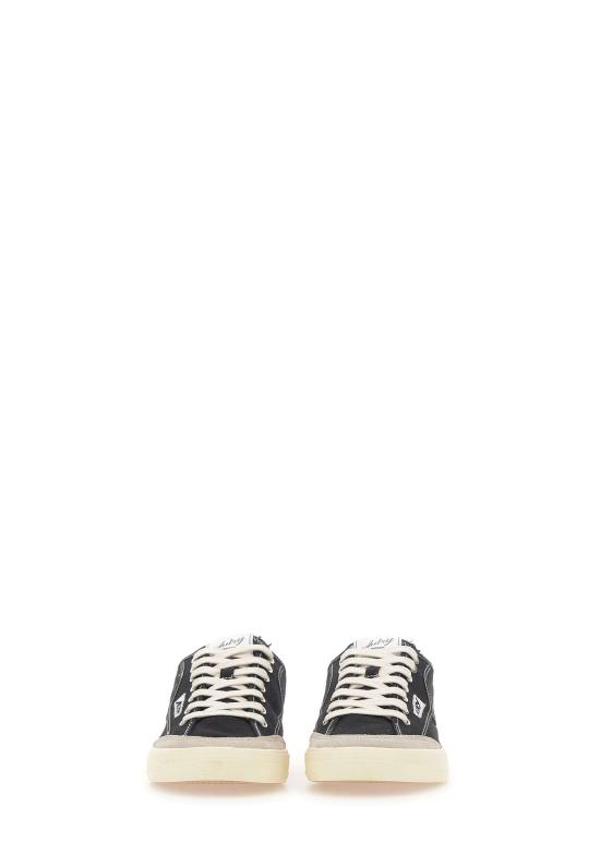 26SS 오트리 WINDSCAPE 로우 스니커즈 캔버스 SCLM CU01 BLACK - AUTRY