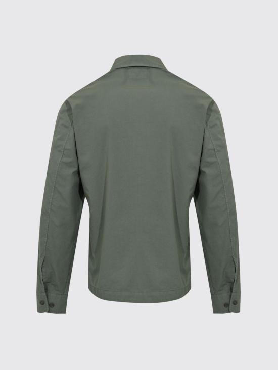 26SS 씨피 컴퍼니 오가닉 개버딘 지퍼 렌즈 오버셔츠 20CMOS156A110143G 668 Forest Green - C.P. COMPANY