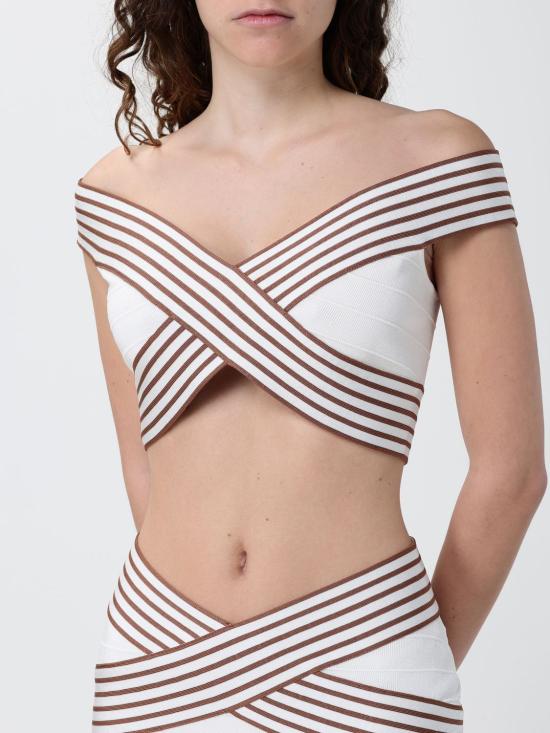 26SS 엘리자베타프랜치 긴팔 티셔츠 TK44S61E2 AQ6 Ivory - ELISABETTA FRANCHI