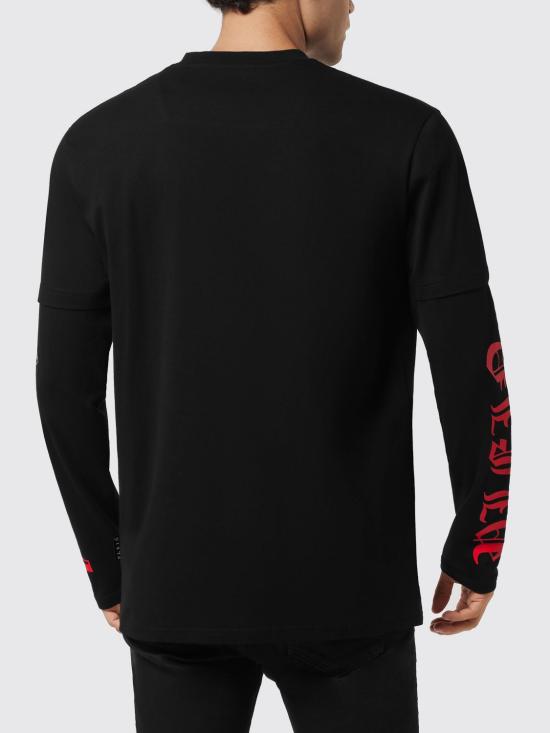 26SS 필립 플레인 긴팔 티셔츠 AAECMTK8689PJY002N 02 Black - PHILIPP PLEIN