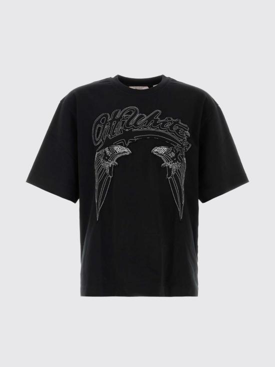 26SS 오프화이트 반팔 티셔츠 OMAA120Z26JER0 0600 Black - OFF WHITE