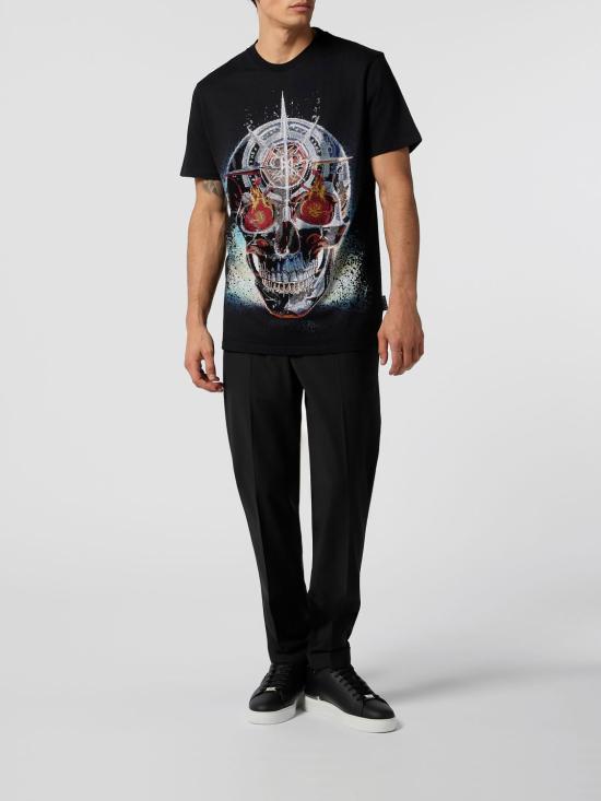 26SS 필립 플레인 반팔 티셔츠 SAFCMTK8873PJY002N 02 Black - PHILIPP PLEIN