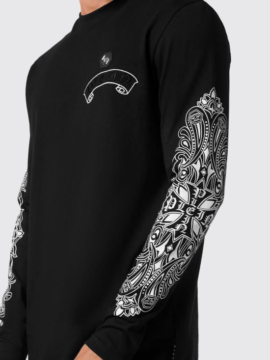 26SS 필립 플레인 긴팔 티셔츠 AAECMTK8690PJY002N 02 Black - PHILIPP PLEIN