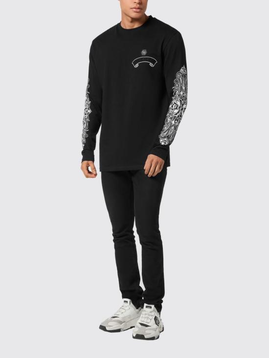 26SS 필립 플레인 긴팔 티셔츠 AAECMTK8690PJY002N 02 Black - PHILIPP PLEIN