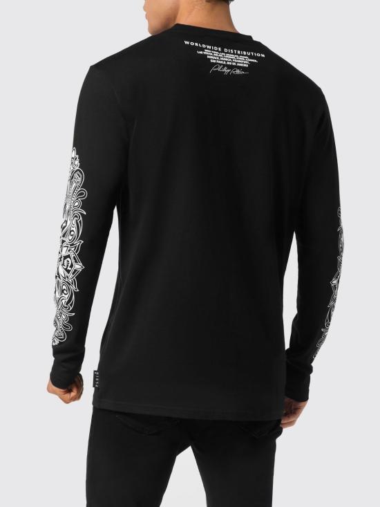 26SS 필립 플레인 긴팔 티셔츠 AAECMTK8690PJY002N 02 Black - PHILIPP PLEIN