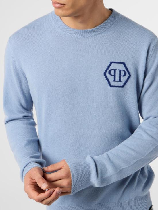 26SS 필립 플레인 스웨터 SAFCMKO1554PTE098N 07 Turquoise - PHILIPP PLEIN