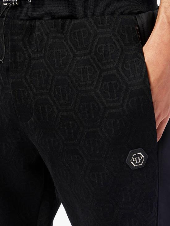 26SS 필립 플레인 트레이닝/조거 팬츠 SAFCMJT2718PTE003N 02 Black - PHILIPP PLEIN