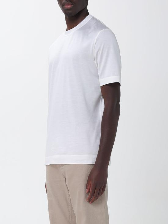 26SS 에르메네질도제냐 반팔 티셔츠 H718UH386A3 N01 White - ERMENEGILDO ZEGNA