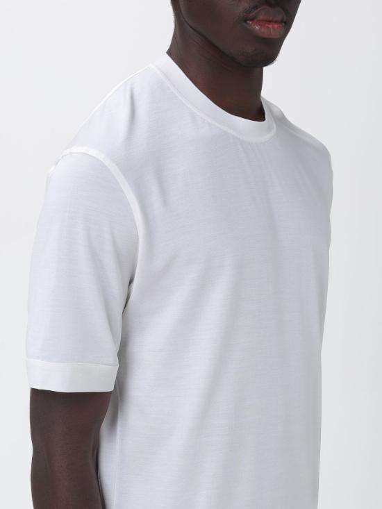 26SS 에르메네질도제냐 반팔 티셔츠 H718UH386A3 N01 White - ERMENEGILDO ZEGNA