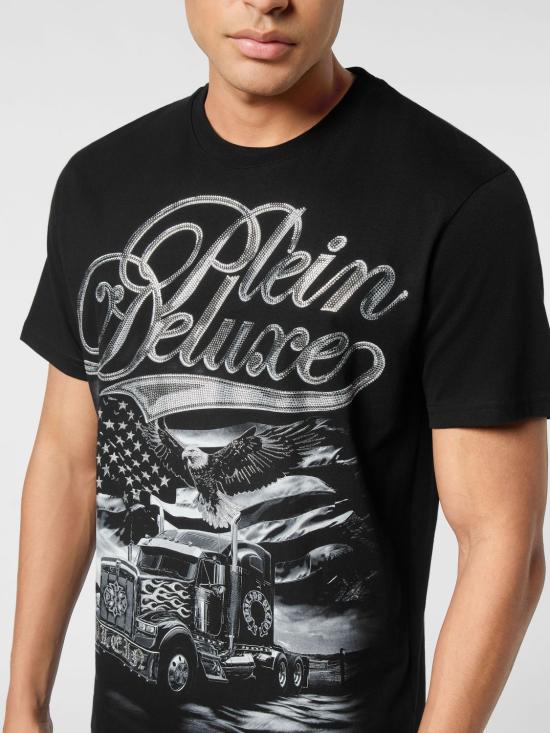 25FW 필립 플레인 반팔 티셔츠 AAECMTK8701PJY002N 02 Black - PHILIPP PLEIN