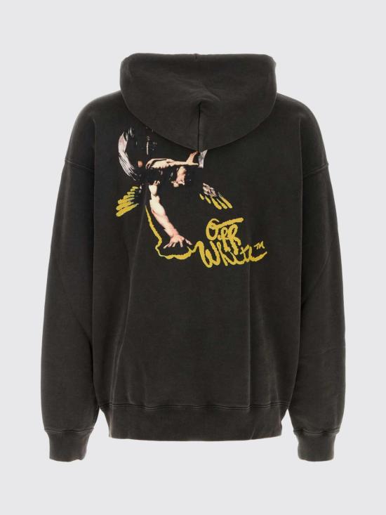 26SS 오프화이트 후드 티셔츠 44MBB085S26F00 B001 Black - OFF WHITE