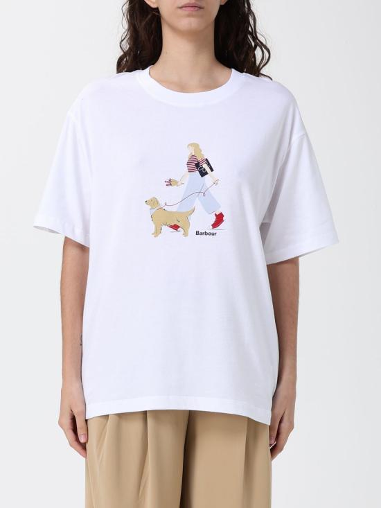 26SS 바버 반팔 티셔츠 LTS0713 WH11 White