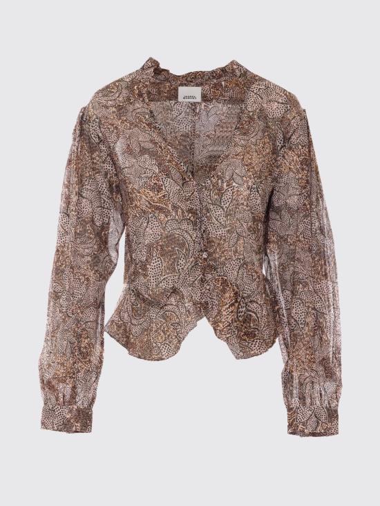 26SS 이자벨마랑 블라우스 HT0868FAD2J07I 10OE Ocher - ISABEL MARANT