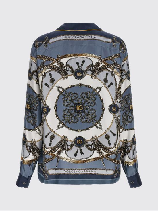 26SS 돌체앤가바나 긴팔 셔츠 G5IF1THI12B HT5XB Blue - DOLCE & GABBANA