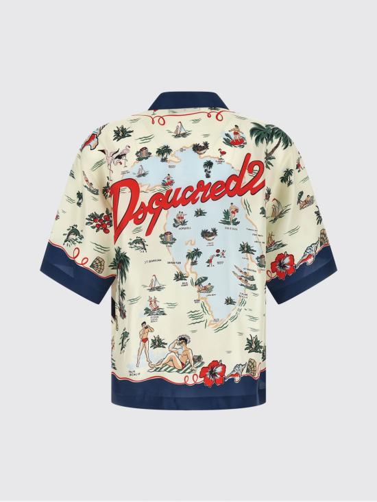26SS 디스퀘어드2 반팔 셔츠 S71DM0835D35476 001S Multicolor - DSQUARED2