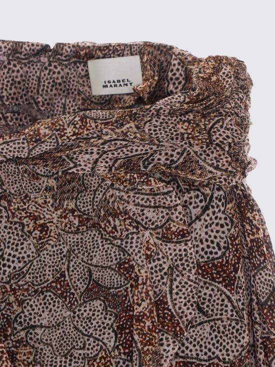 26SS 이자벨마랑 미디 스커트 JU0546FAD2J07I 10OE Ocher - ISABEL MARANT