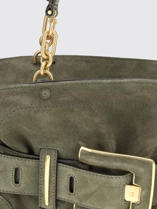 26SS 발망 숄더백 GN0DB035LCAO 7AS Olive - BALMAIN
