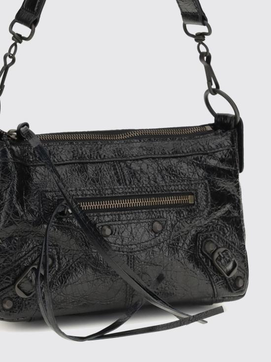 26SS 발렌시아가 르 시티 모토 미니백 8661222ABEK 1000 Black - BALENCIAGA