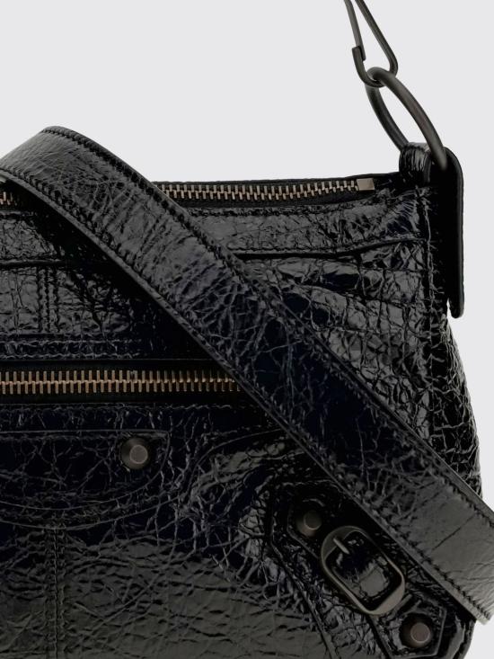 26SS 발렌시아가 르 시티 모토 미니백 8661222ABEK 1000 Black - BALENCIAGA