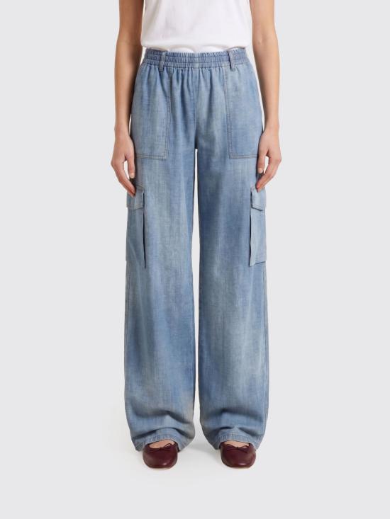 26SS 에르마노 설비노 팔라초 팬츠 D482P753EMY S4217 Denim
